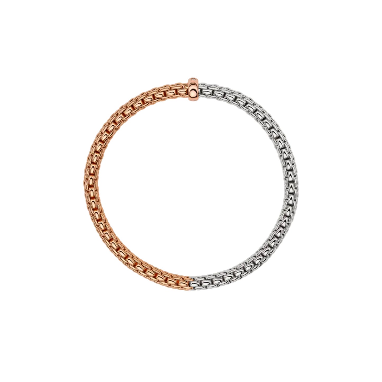 Vendome 18ct Rose & White Gold Diamond Flex'it Bracelet variant Pursuit