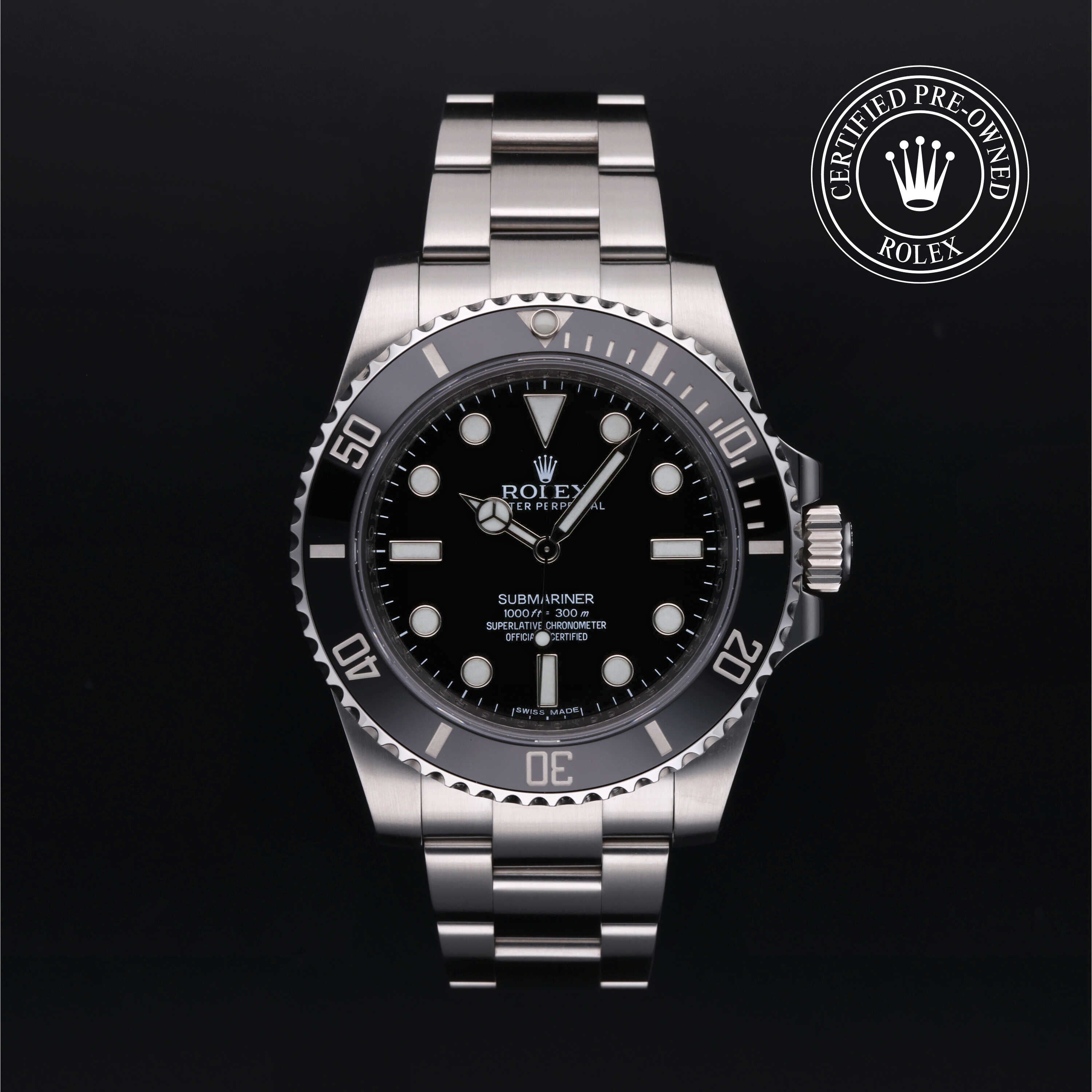 Rolex Certified Pre-Owned Submariner 40mm 114060 55N040J5 simple Pursuit