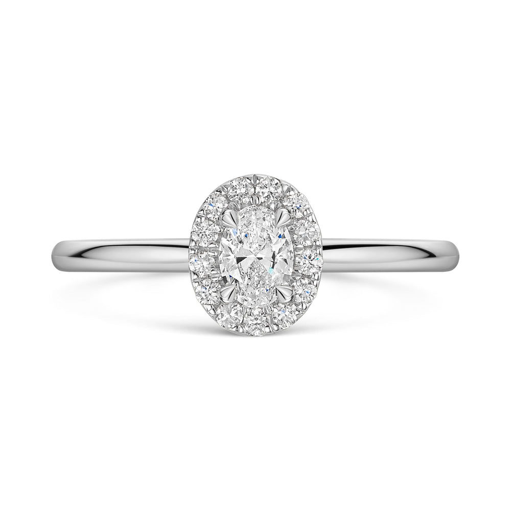 Platinum Diamond Halo Ring 0.30ct variant Pursuit