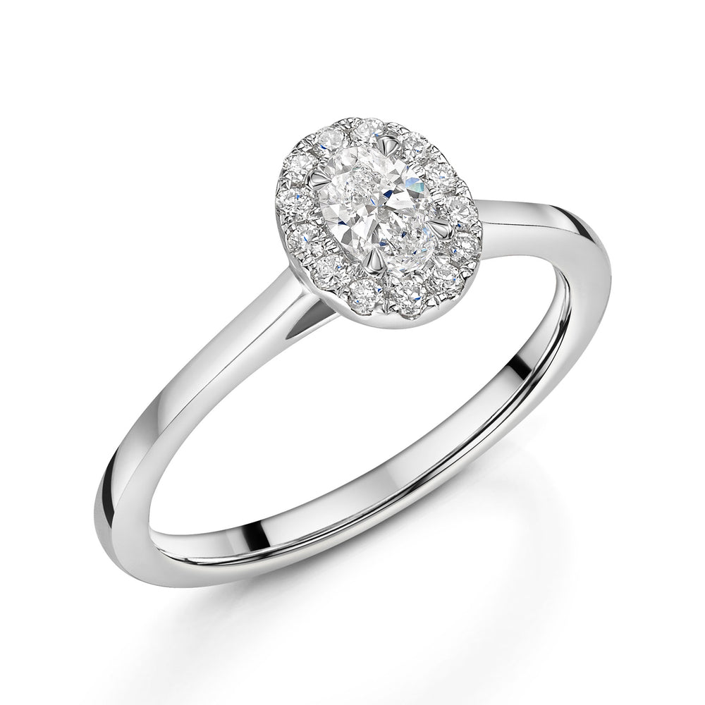 Platinum Diamond Halo Ring 0.30ct variant Pursuit
