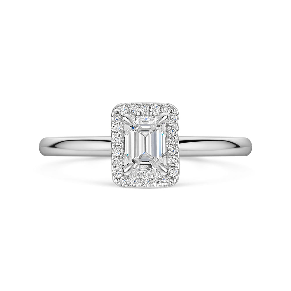 Platinum Diamond Halo Ring 0.50ct variant Pursuit
