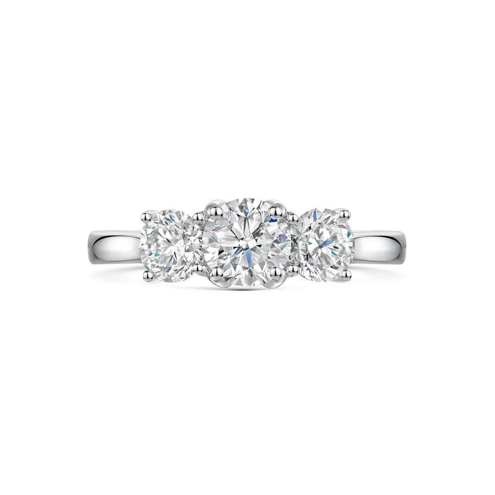 Platinum Diamond Trilogy Ring 1.50ct variant Pursuit
