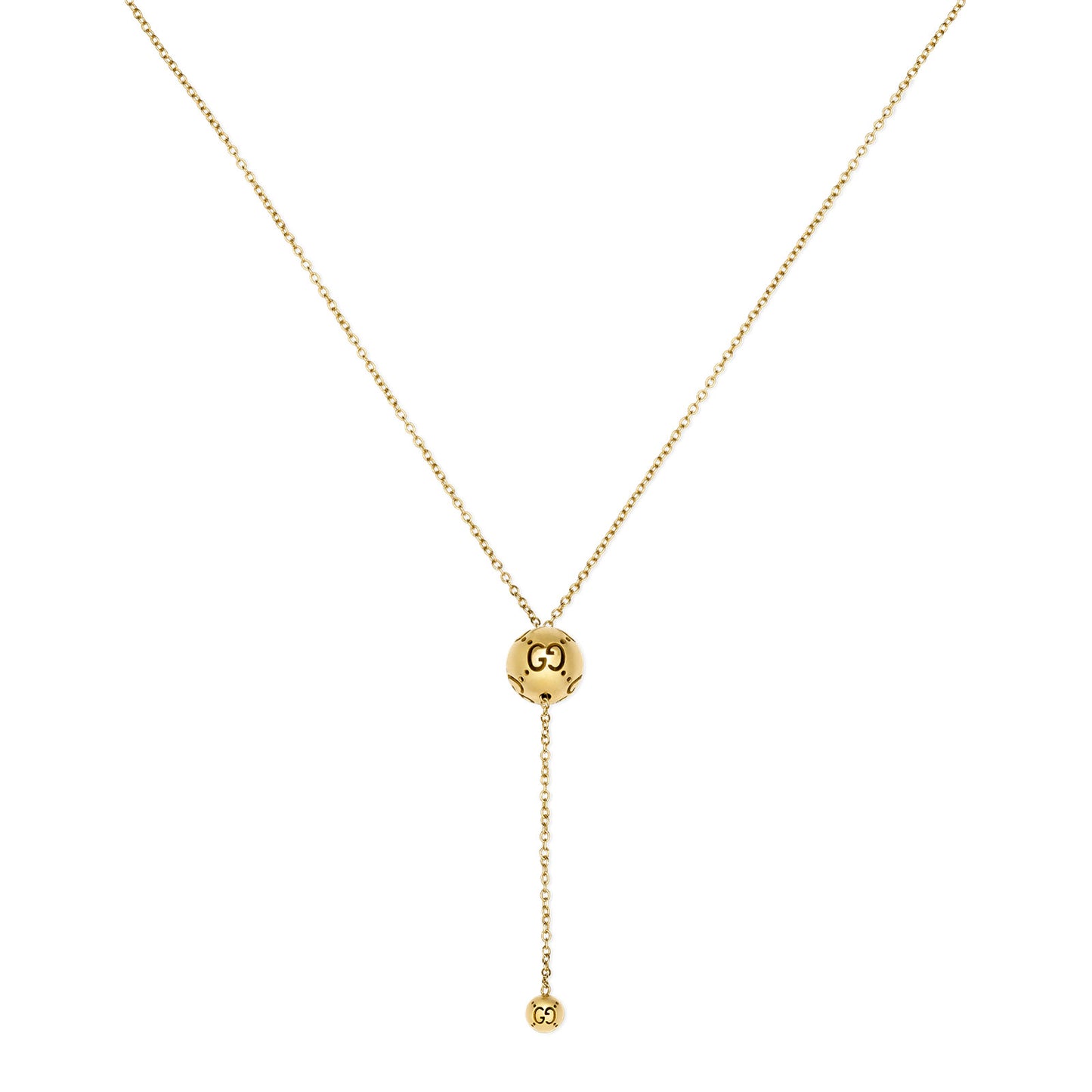 Gucci Icon 18ct Yellow Gold Ball Pendant Necklace simple Pursuit