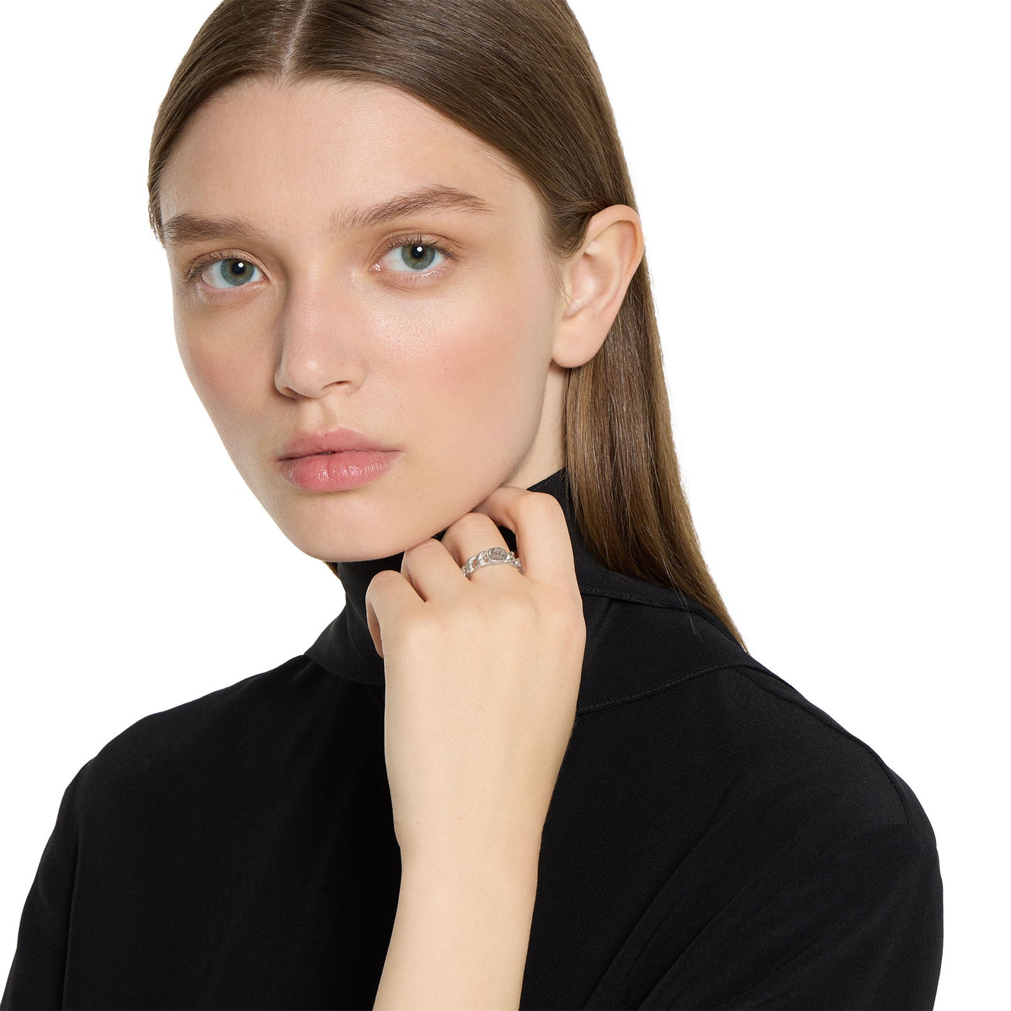 Gucci Interlocking Silver Ring 5mm variant Pursuit