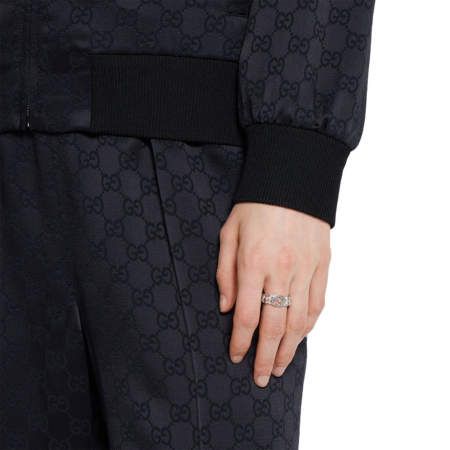 Gucci Interlocking Silver Ring 7mm variant Pursuit