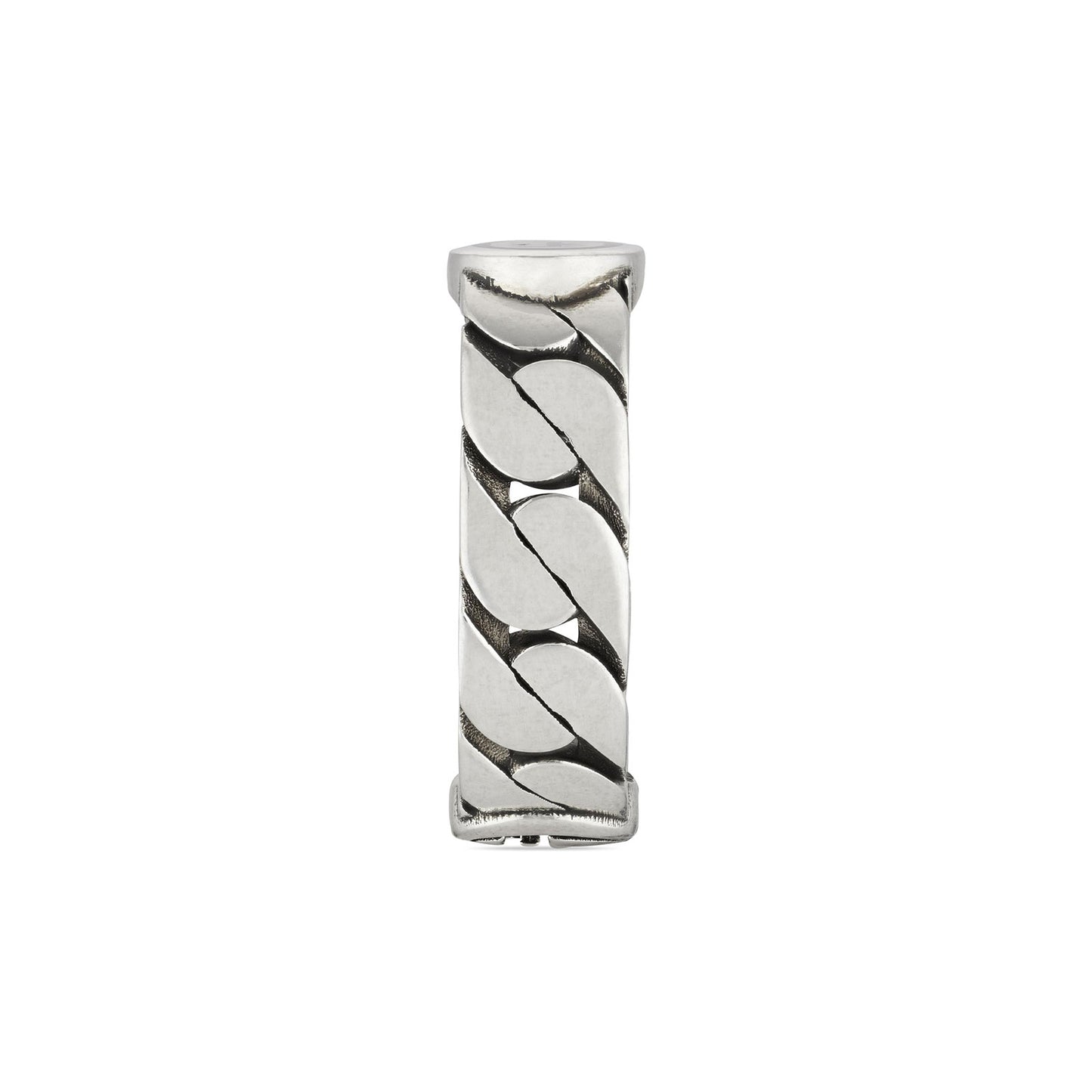 Gucci Interlocking Silver & Black Enamel Ring variant Pursuit
