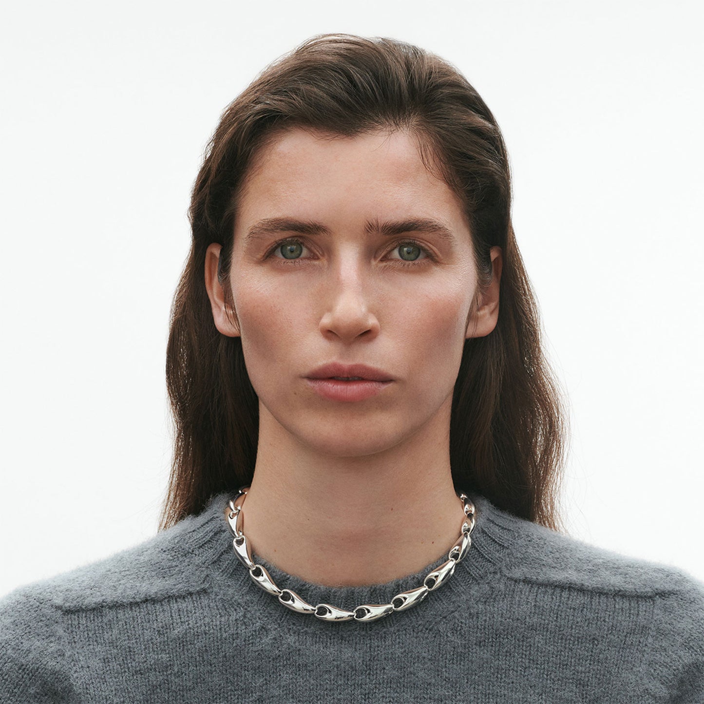 Reflect Silver Graduated Necklace variant Pursuit