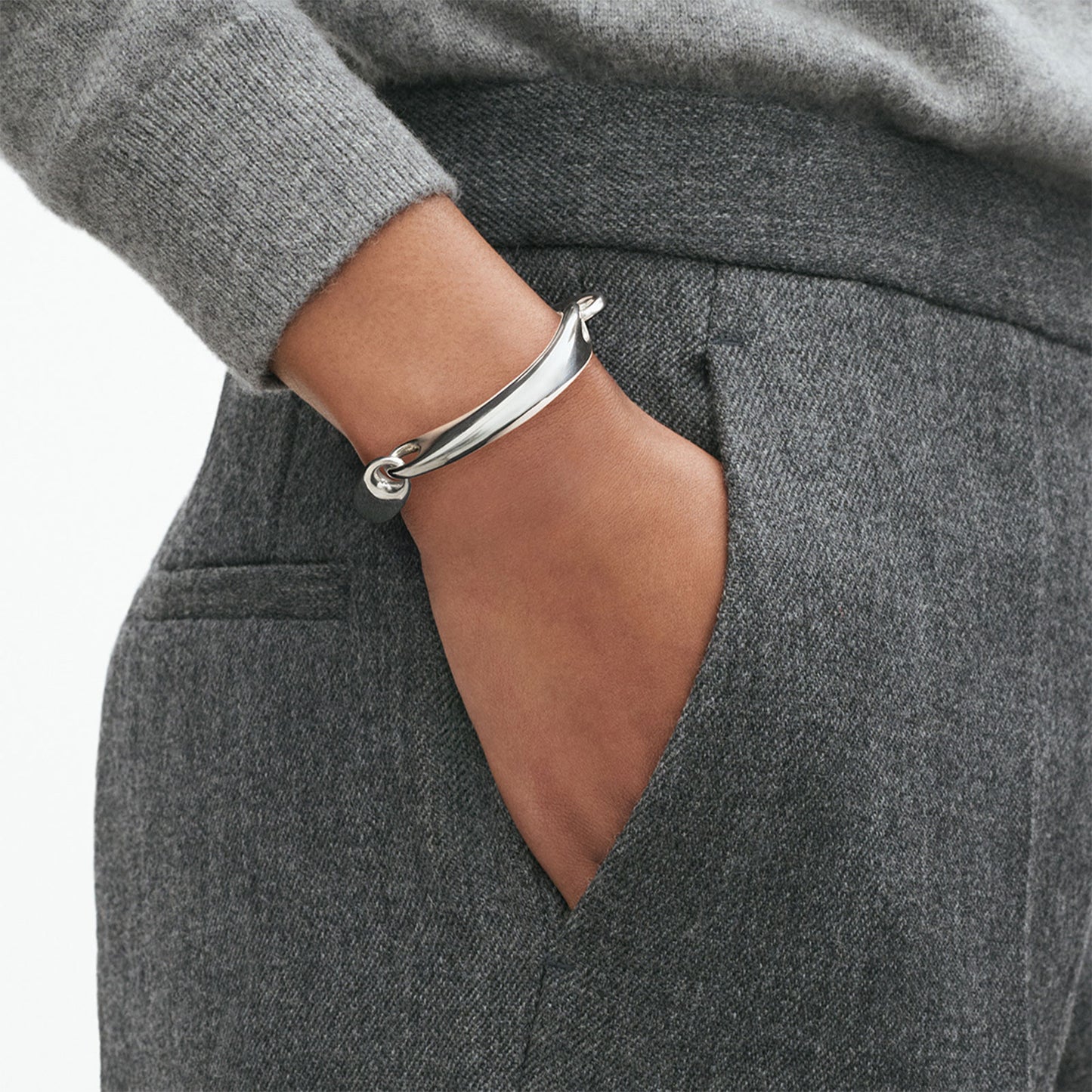 Reflect Silver Bangle