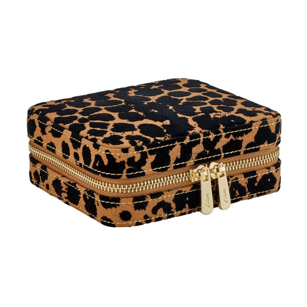 Savanna Leopard Print Jewellery Zip Case simple Pursuit