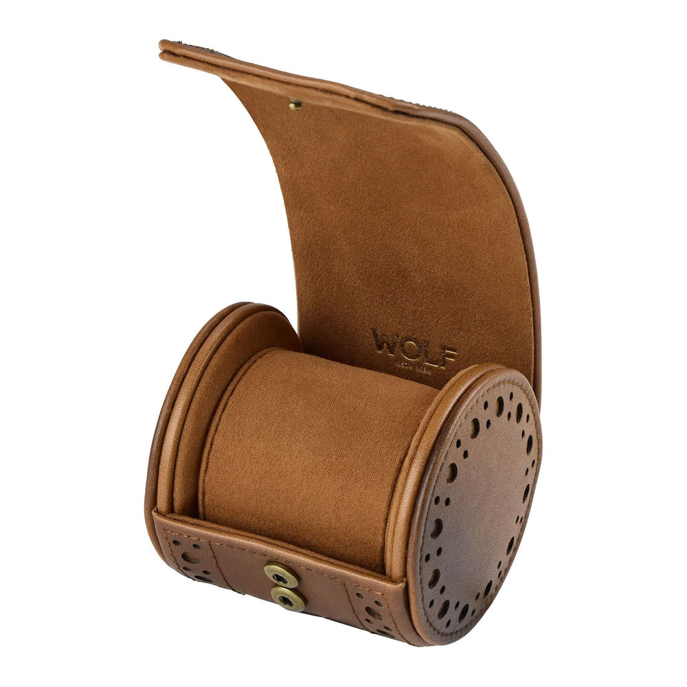 Brogue Single Watch Roll Burnished Brown simple Pursuit