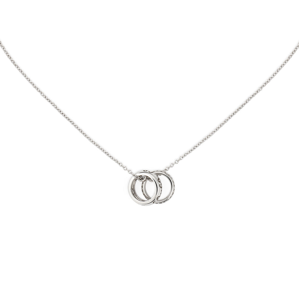 Gucci Icon 18ct White Gold Diamond GG Chain Necklace simple Pursuit