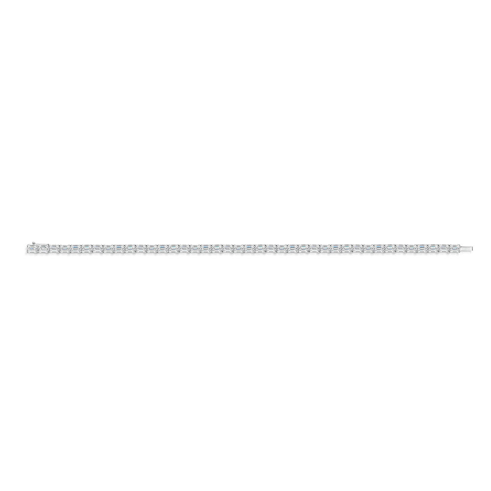 18ct White Gold Diamond Tennis Bracelet simple Pursuit