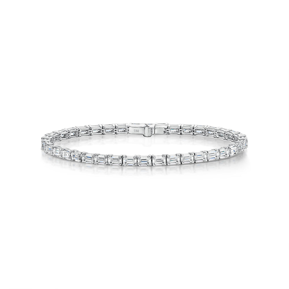 18ct White Gold Diamond Tennis Bracelet simple Pursuit