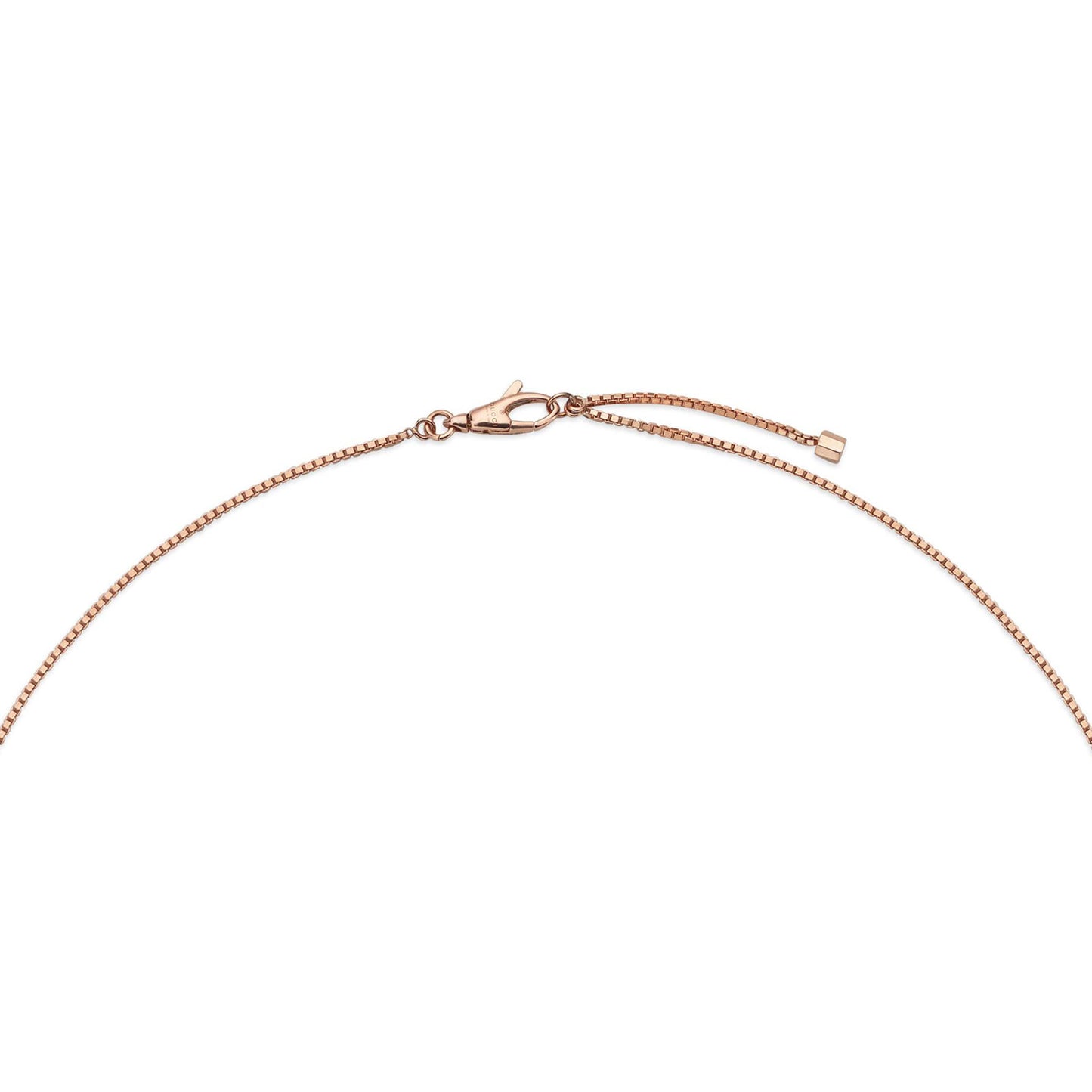 Gucci Link To Love 18ct Rose Gold Necklace with 'Gucci' Bar simple Pursuit