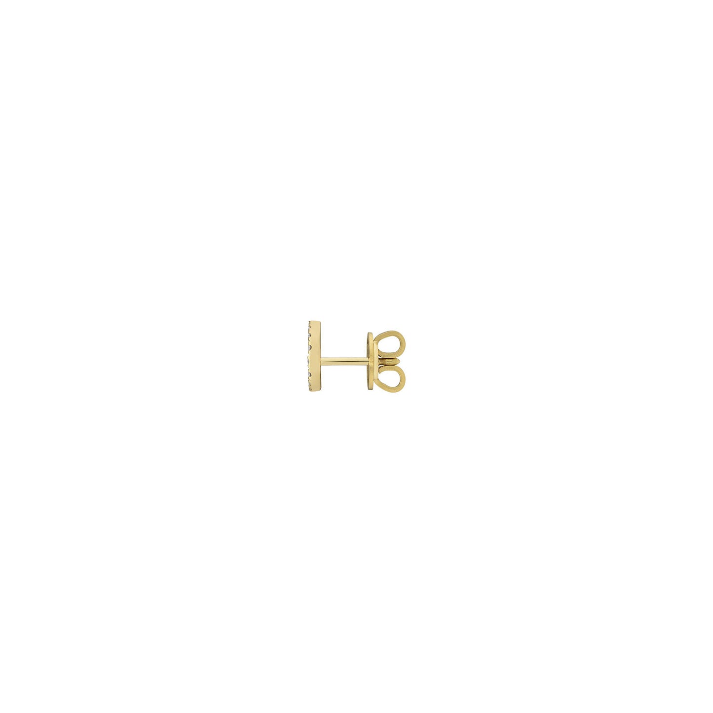 Gucci Interlocking 18ct Yellow Gold Diamond Stud Earrings simple Pursuit
