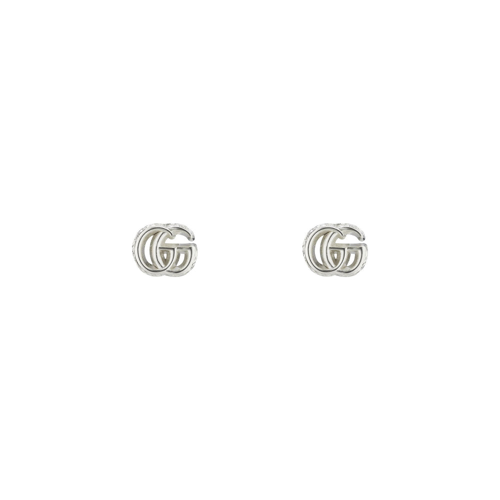 GG Marmont Silver Stud Earrings simple Pursuit
