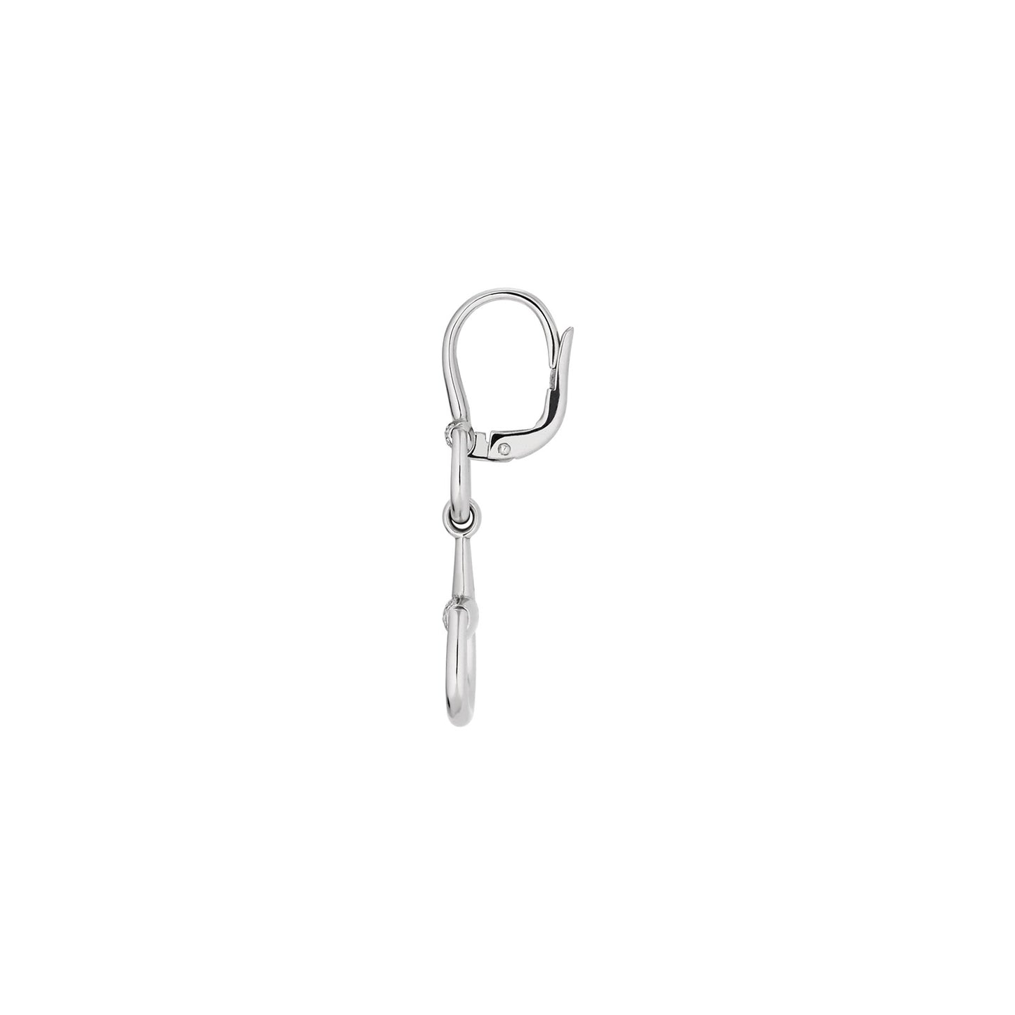 Gucci Horsebit 18ct White Gold Drop Diamond Earrings simple Pursuit