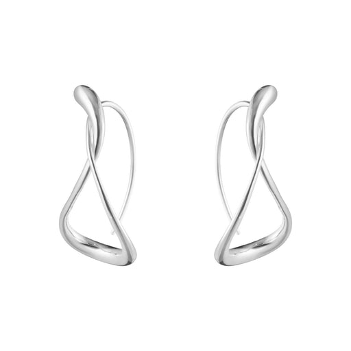 Georg Jensen MERCY Silver Earhoops, Large 20001404 Earrings Georg Jensen