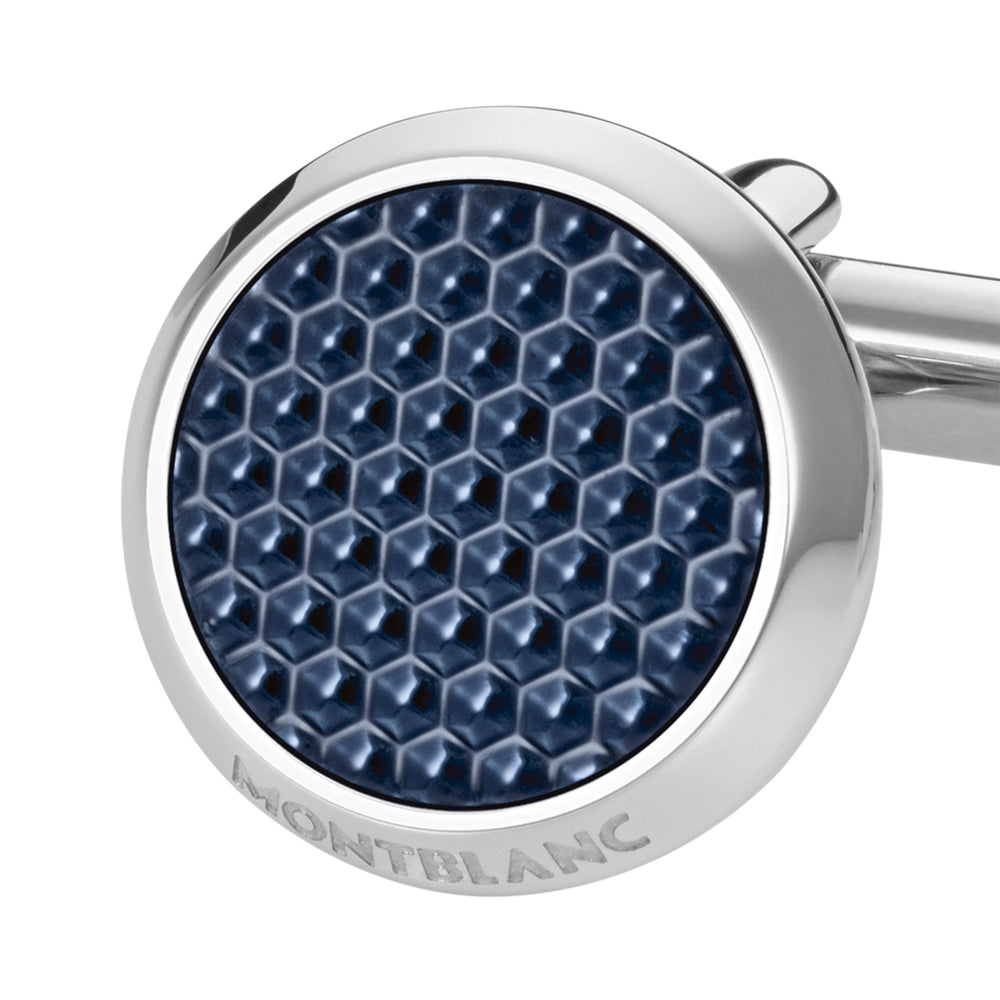 Meisterstück Cufflinks with Patterned Lacquer Inlay simple Pursuit