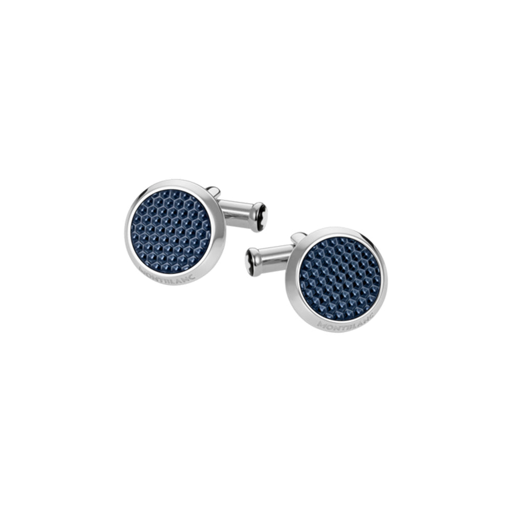 Meisterstück Cufflinks with Patterned Lacquer Inlay simple Pursuit