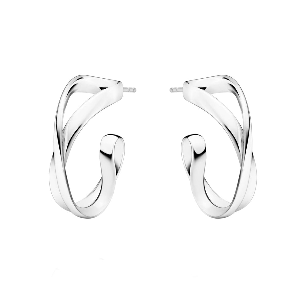 Infinity Silver Earhoops, Small simple Pursuit