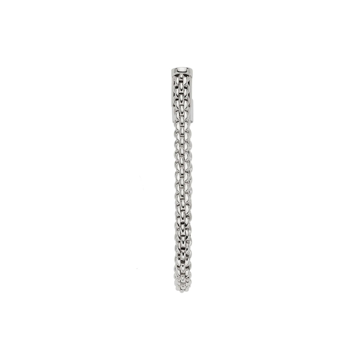Essentials 18ct White Gold Hoop Earrings simple Pursuit