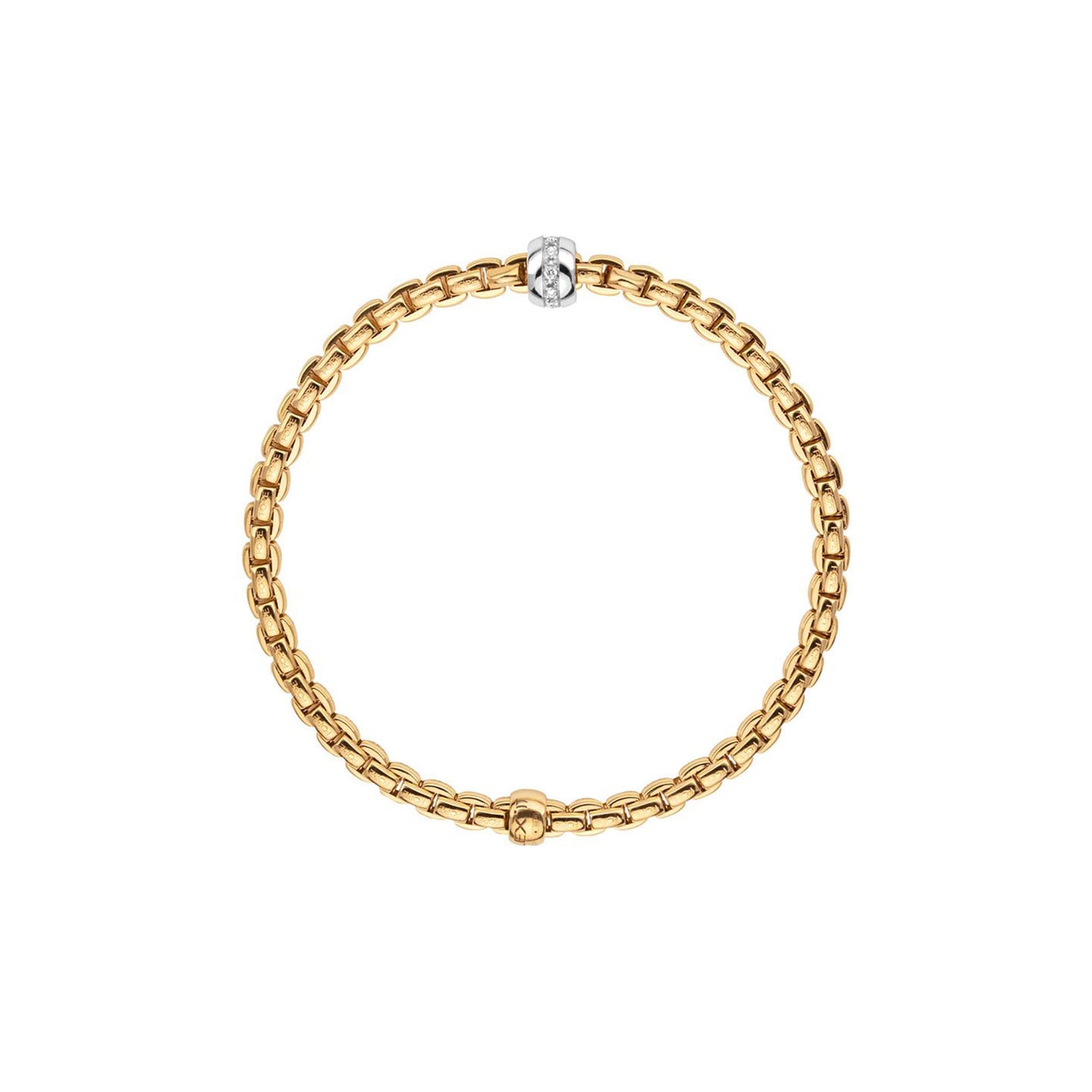 Eka 18ct Yellow & White Gold Diamond Flex'it Bracelet