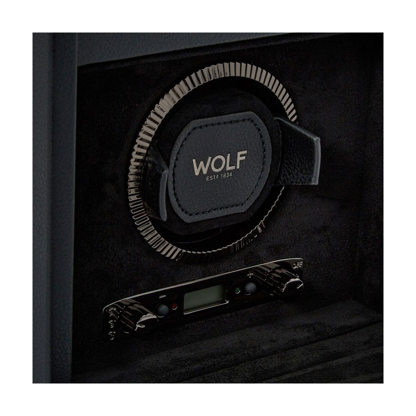 British Racing Single Watch Winder With Storage Black simple Pursuit