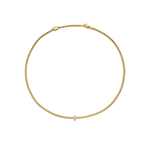 Eka 18ct Yellow & White Gold Diamond Necklace 73101CX_BB_G_XBX Necklace Fope 43cm