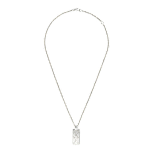 Gucci Signature Silver GG Tag Necklace YBB814852001 Necklace Gucci