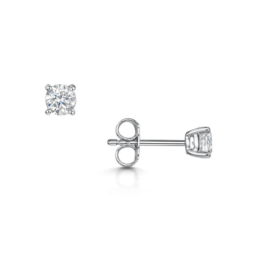 Michael Spiers 18ct White Gold Brilliant-Cut F/G Si Diamond Solitaire Earrings 0.70ct Earrings Michael Spiers   