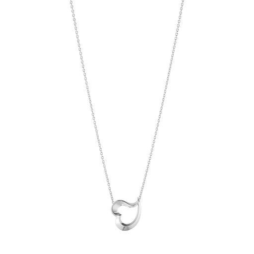 Georg Jensen HEARTS OF GEORG JENSEN Love Leaf Heart Silver Necklace 20001069 Necklace Georg Jensen