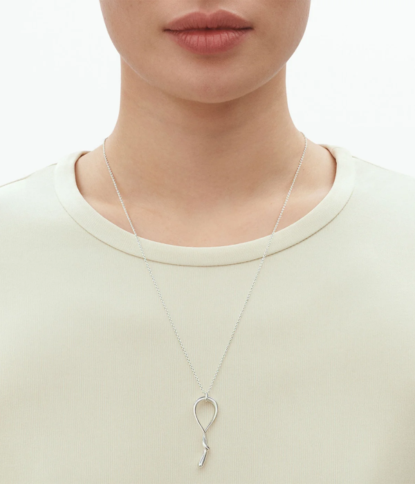 Georg Jensen Mercy Silver Knot Necklace