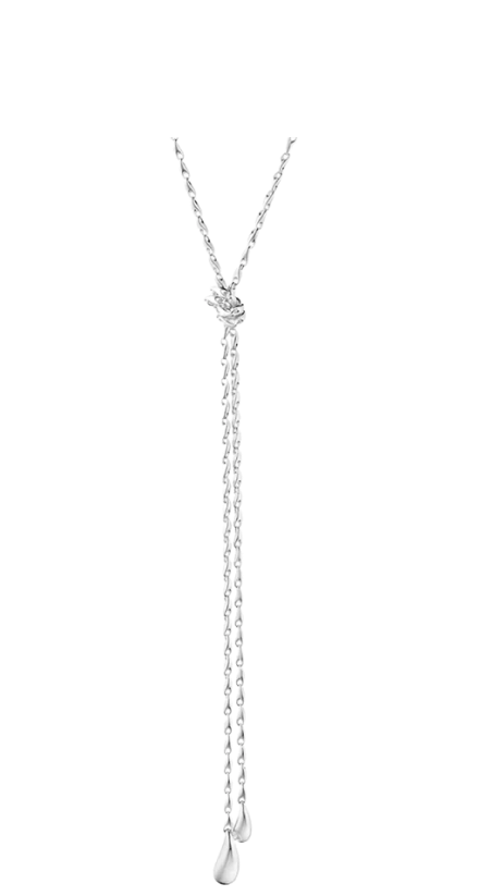 Georg Jensen Reflect Lariat Necklace Silver