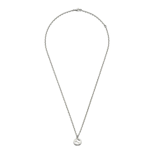 Gucci Interlocking Silver Chain Necklace YBB796355001