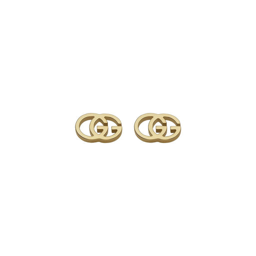Gucci GG Running 18ct Yellow Gold Stud Earrings YBD094074002 Earrings Gucci   