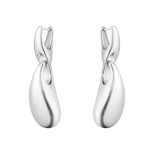 Georg Jensen REFLECT Silver Drop Earrings 20001088 Earrings Georg Jensen   