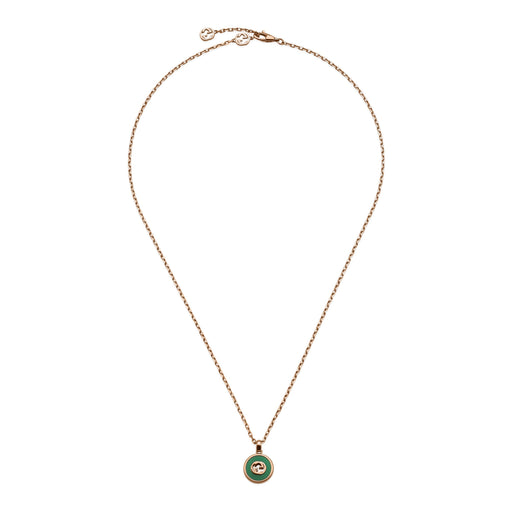 Gucci Interlocking 18ct Rose Gold Chain Necklace YBB789340002 Necklace Gucci   