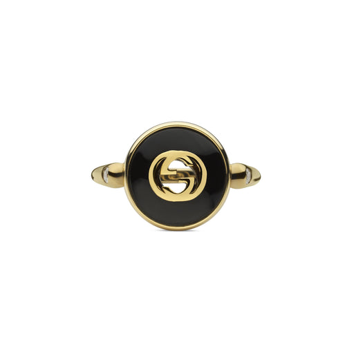Gucci Interlocking 18ct Yellow Gold Ring YBC786547001 Ring Gucci   