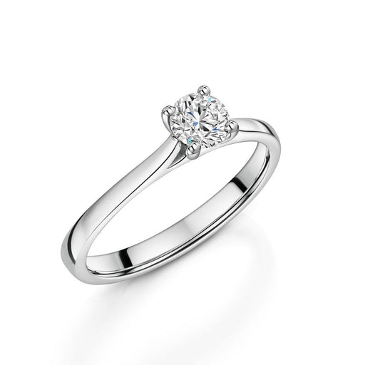 Platinum Brilliant-Cut E/F Si Diamond Solitaire Ring 0.40ct Ring Michael Spiers H 2236792317 (01-15-252)