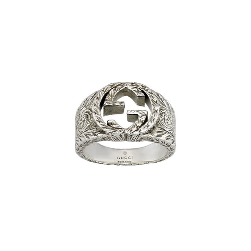 Gucci Interlocking Silver Ring - YBC455302001 Ring Gucci   