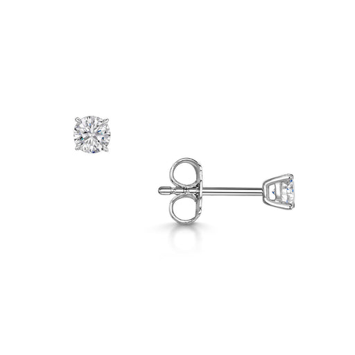 Michael Spiers 18ct White Gold Brilliant-Cut F/G Si Diamond Solitaire Earrings 0.40ct Earrings Michael Spiers   