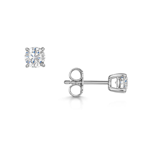 Michael Spiers 18ct White Gold Brilliant-Cut F/G Si Diamond Solitaire Earrings 0.90ct Earrings Michael Spiers   