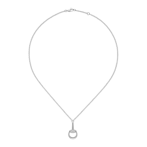 Gucci Horsebit 18ct White Gold Diamond Necklace YBB83232100 Necklace Gucci