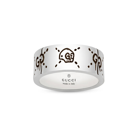 Gucci Ghost Silver Ring 9mm YBC455318001 Ring Gucci   