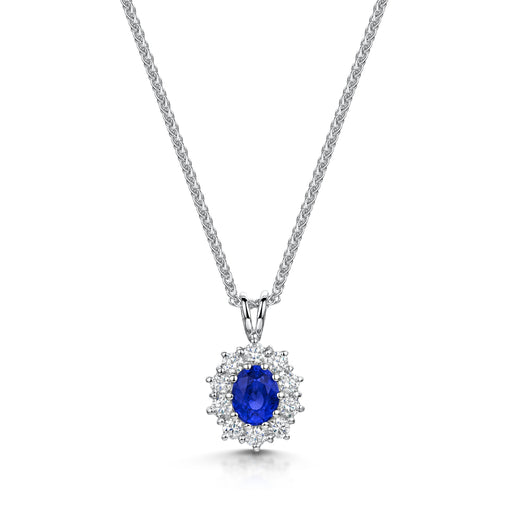 Michael Spiers Sapphire & Diamond Pendant - 1.46ct Necklace Michael Spiers   