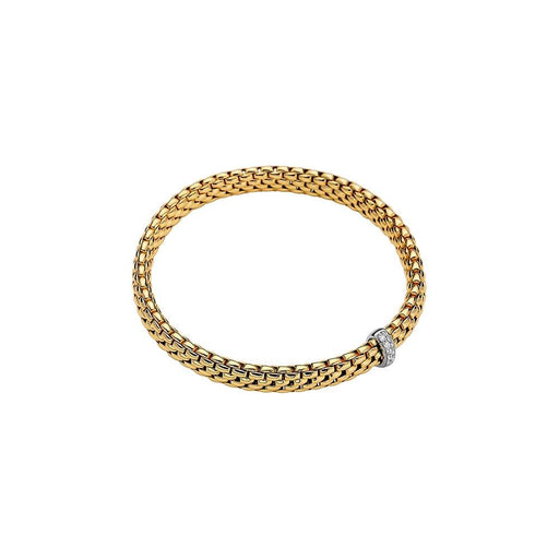 Fope Vendome18ct Yellow Gold Diamond Flex'it Bracelet 560B-BBR-M Bracelet Fope   