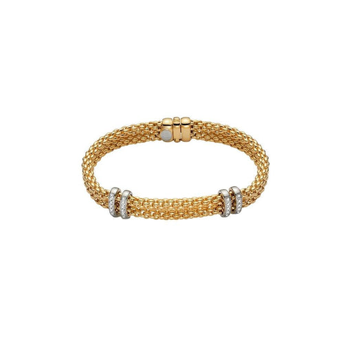 Fope Maori 18ct Yellow Gold Diamond Bracelet 862B-BBR Bracelet Fope   