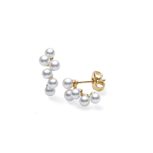 Mikimoto Bubble 18ct Yellow Gold Pearl Earrings PE1408K Earrings Mikimoto   