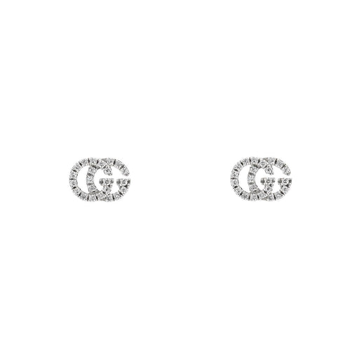 Gucci GG Running 18ct White Gold Diamond Earrings YBD48167800100U Earrings Gucci   